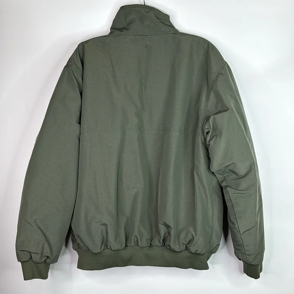 Vintage White Sierra Green Fleece Lined Jacket Size Medium